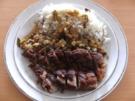 Fleisch: Entenbrust geschmort, mit Kräutern und Oliven - Rezept