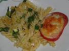 Vegetarisch : Nudelauflauf mit Rucola, Zucchini, Tomate und Mozarella - Rezept
