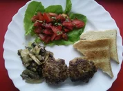 Champignonkräuterbuletten - Rezept