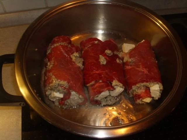 Rezept: Rouladen mit Olivencreme und Schafskäse Bild Nr. 5 Rouladen mit Olivencreme und Schafskäse - Rezept - Bild Nr. 5