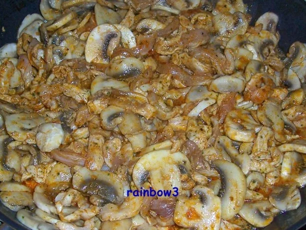 Kochen: Schweinegeschnetzeltes mit Pilzen, Gyros Art - Rezept - Bild Nr. 3