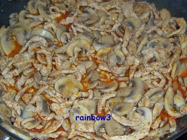 Kochen: Schweinegeschnetzeltes mit Pilzen, Gyros Art - Rezept - Bild Nr. 4