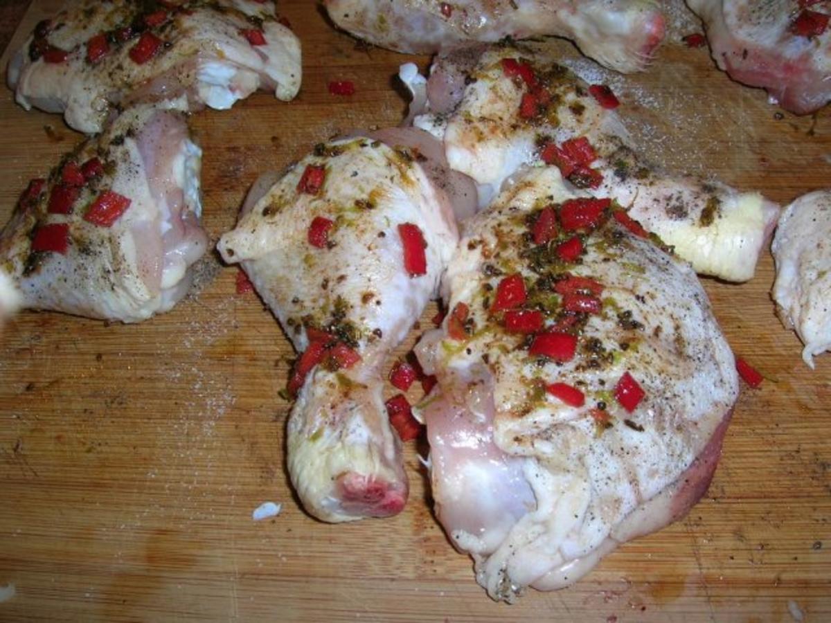 Chili-Hähnchen mit Schmor-Tomaten (leichte Sommerküche) - Rezept - Bild Nr. 6