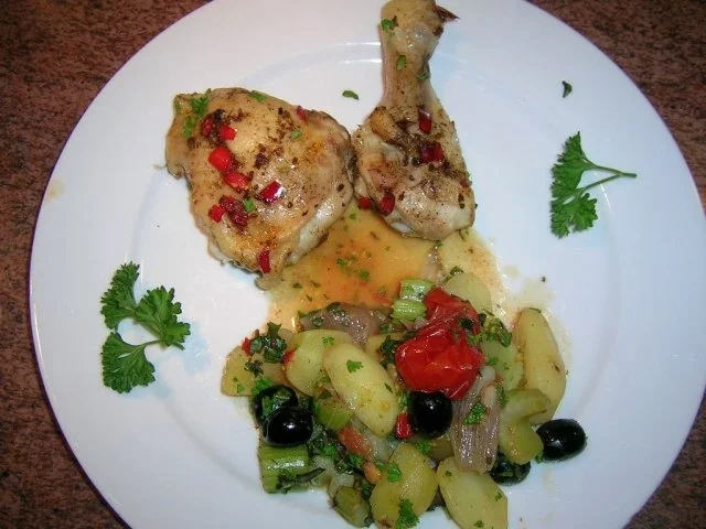 Chili-Hähnchen mit Schmor-Tomaten (leichte Sommerküche) - Rezept - Bild Nr. 2