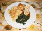 Puten-Zuccini-Röllchen mit Spinat - Rezept