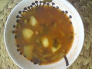 Bohnen suppe mit Kartoffeln - Rezept
