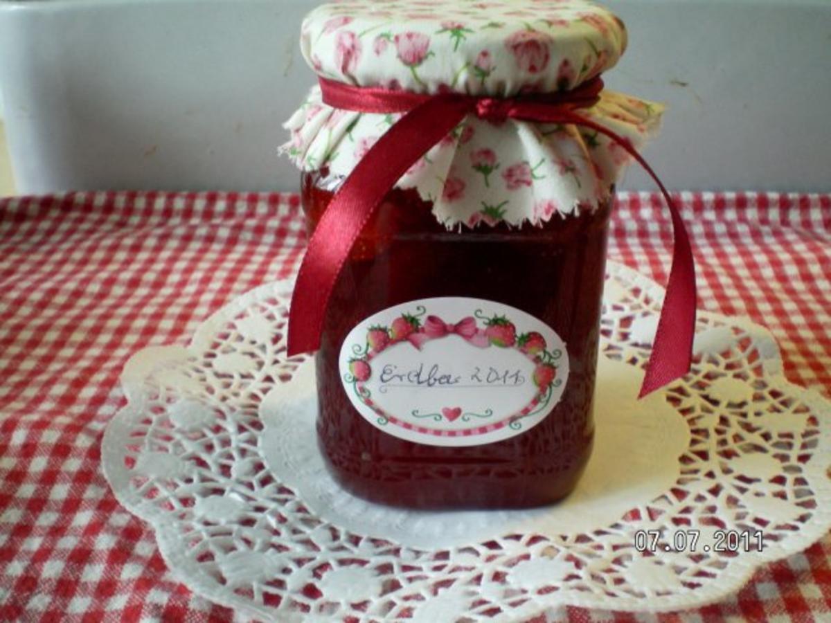 Bilder für Erdbeer-Rhabarbermarmelade - Rezept