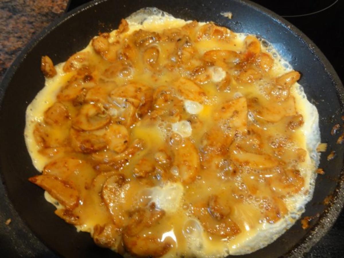 Eier: CHAMPIGNON OMELETT - schnell &amp; einfach - von Rezeptsammlerin