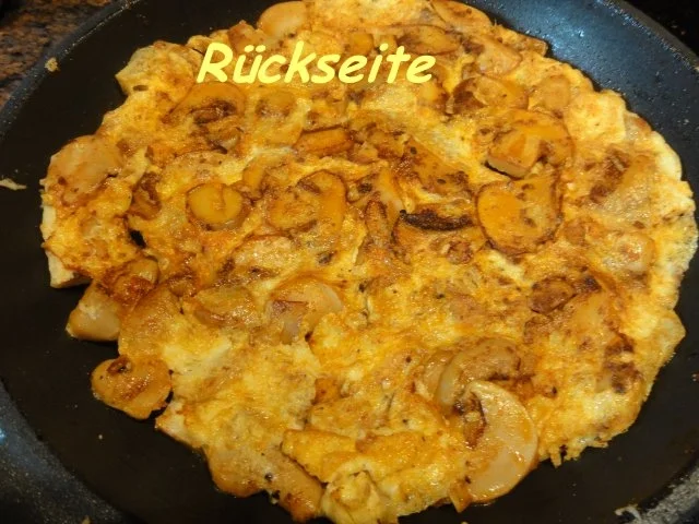 Eier:   CHAMPIGNON - OMELETT - Rezept - Bild Nr. 4