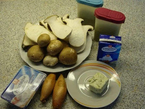 Kräuterseitlinge in Frischkäse-Sahne Beet - Rezept - Bild Nr. 2