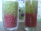 Getränk o.A.: Kiwi - Beeren - Schicht - Smoothie - Rezept