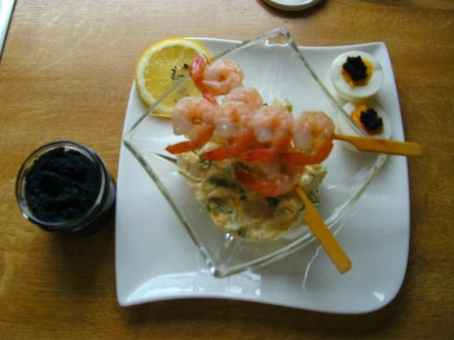 Garnelenschwänze  auf Spieße mit Dipp.. - Rezept - Bild Nr. 2