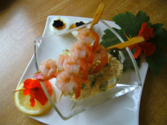 Garnelenschwänze  auf Spieße mit Dipp.. - Rezept - Bild Nr. 6