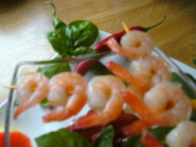 scharfer Dipp.. mit Garnelen-Spieße - Rezept - Bild Nr. 4