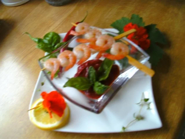 scharfer Dipp.. mit Garnelen-Spieße - Rezept - Bild Nr. 8