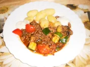 Hacksoße mit Kartoffeln - Rezept