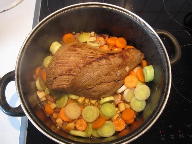 Rinderschmorbraten im Römertopf - Rezept