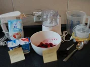 Joghurt Fruchteis, Joghurteis mit Früchten - Rezept