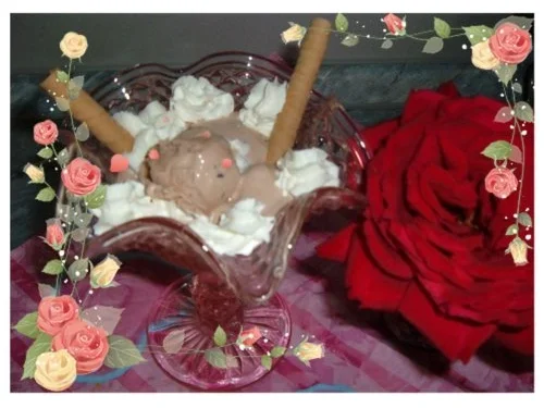 Eis : Schokolade mit Creme fraiche - Rezept