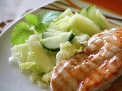 Hühnerbrust mit Melonensalat - Rezept