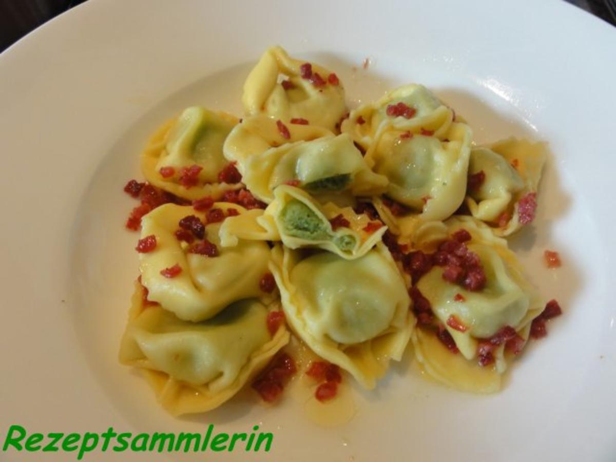 Nudeln:   TORTELLONI mit Spinat/Ricottafüllung - Rezept