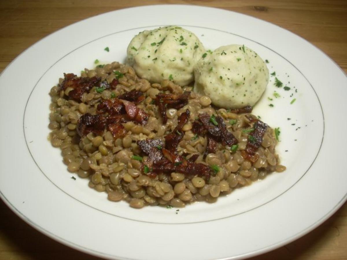 Specklinsen Mit Semmelkn Del Rezept Mit Bild Kochbar De