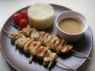 Sate-Spiesse mit Erdnuss-Sauce - Rezept