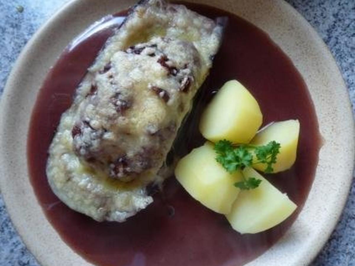 Gefüllte Aubergine überbacken - einfach - 204 kcal/100g