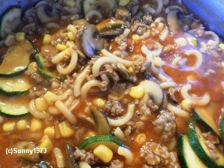 Hacktopf mit Gabelspaghetti - Rezept