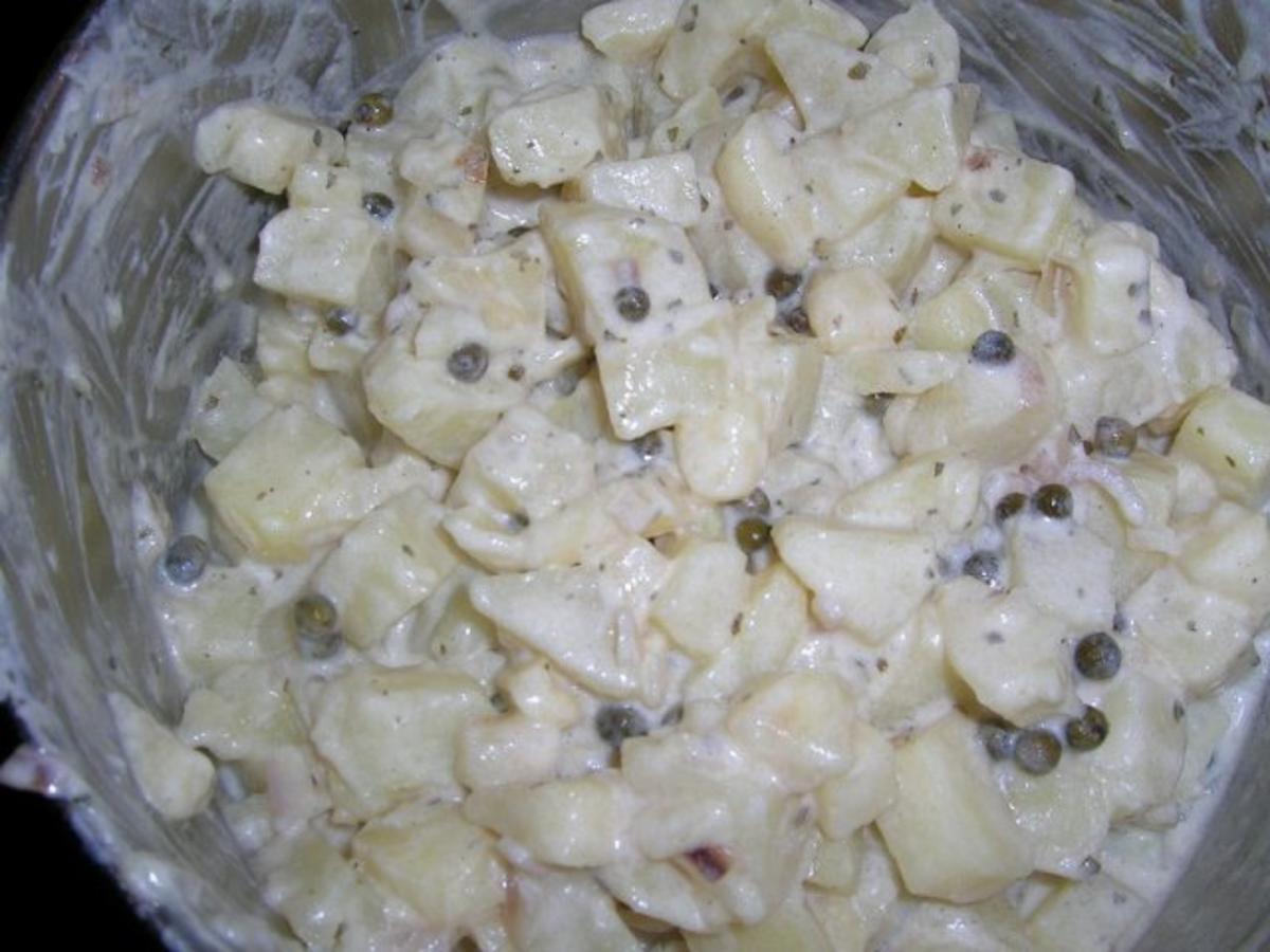 Kalbsroulade mit Pfifferlingfülle an Kartoffel-Ragout mit frischen Pfifferlingen - Rezept - Bild Nr. 9