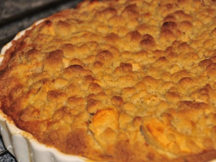 Apeltarte mit Marzipanstreusel - einfach - von tonka