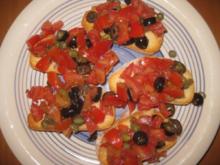 Bruschetta - ohne Zwiebeln - Rezept