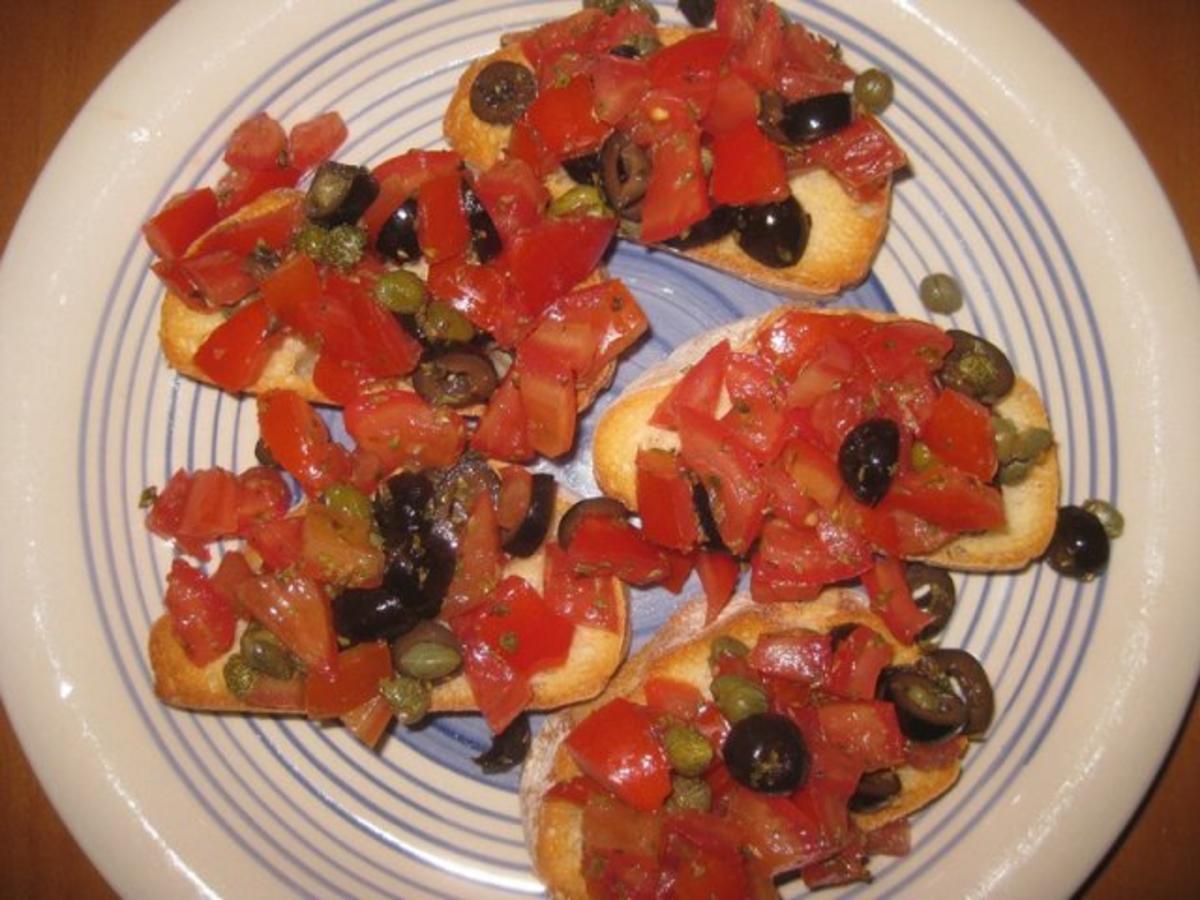 Bilder für Bruschetta - ohne Zwiebeln - Rezept