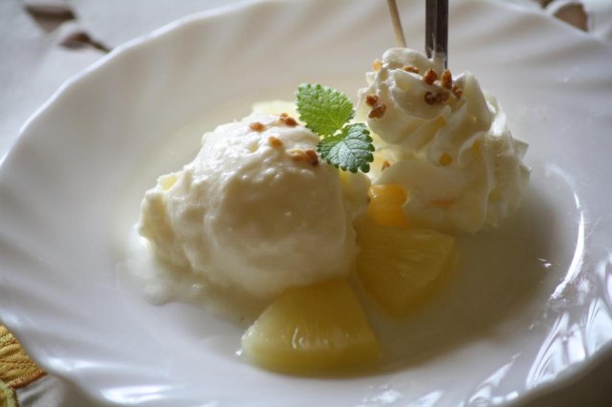 Ananas-Quark-Eis - Rezept mit Bild - kochbar.de