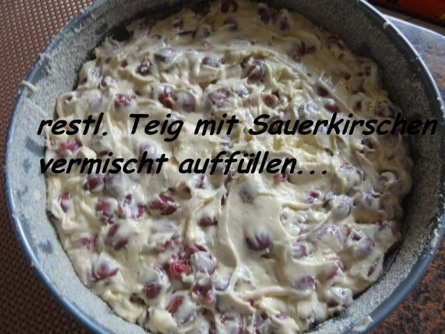 Rührteig:   SAUERKIRSCH mit Nussstreusel - Rezept - Bild Nr. 6