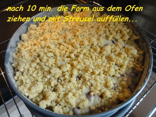 Rührteig:   SAUERKIRSCH mit Nussstreusel - Rezept - Bild Nr. 8