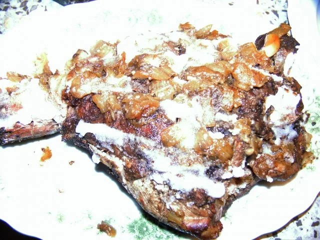 WILDSCHWEINKEULE AN  GEBACKENEN ROSMARIN - KARTOFFELN  MIT CHAMPIGNONS - Rezept - Bild Nr. 6