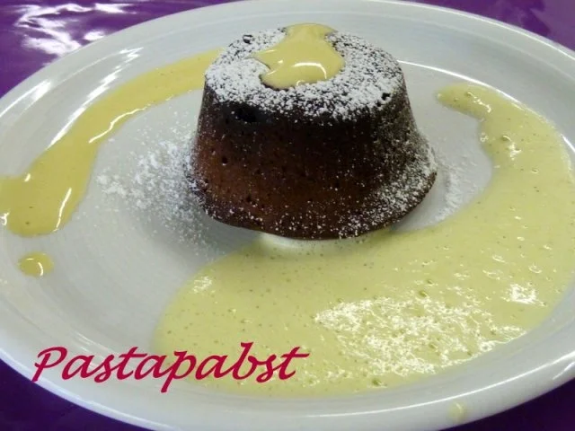Fondant au chocolat mit Zabaione - Rezept