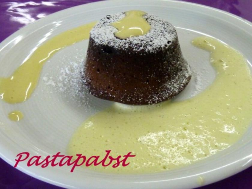 Fondant au chocolat mit Zabaione - Rezept - kochbar.de