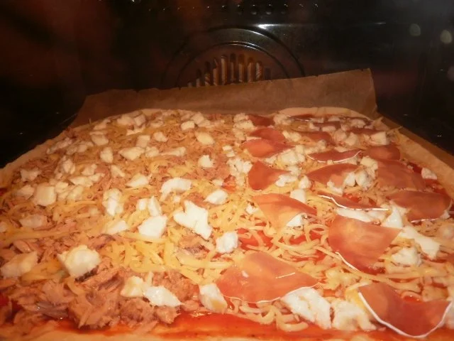 Familienpizza á la Bella - Rezept - Bild Nr. 4