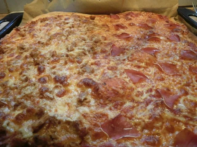 Familienpizza á la Bella - Rezept - Bild Nr. 5