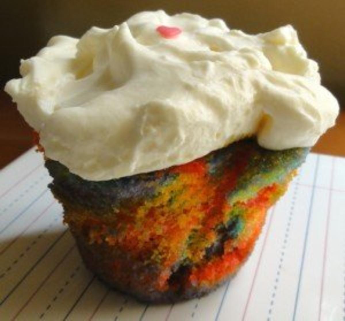 Regenbogen Cupcakes Rezept Durch BellaDieHeizung