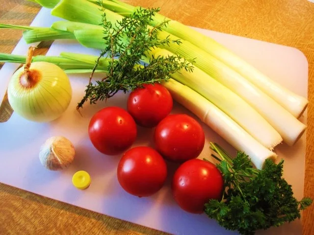 Rezept: Mediterranes Lauchgemüse mit Safran ... Mediterranes Lauchgemüse mit Safran ... - Rezept