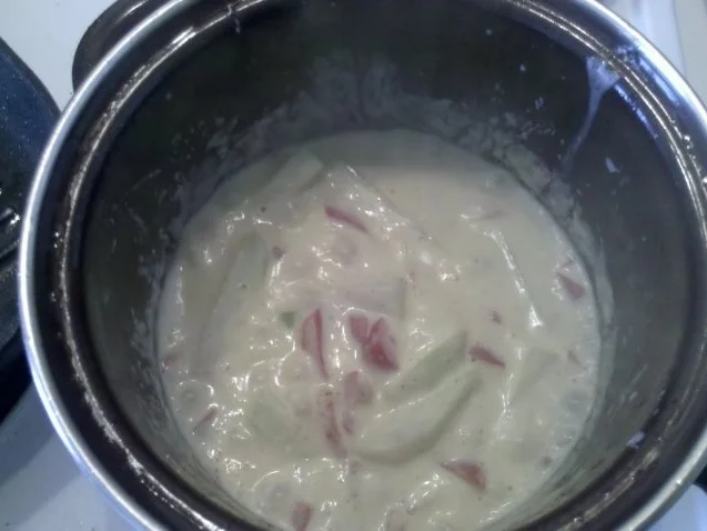 Rezept: Geflügel: Putenschnitzel mit Paprika-Kohlrabi-Sahne Bild Nr. 4 Geflügel: Putenschnitzel mit Paprika-Kohlrabi-Sahne - Rezept - Bild Nr. 4