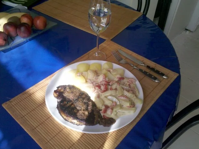 Rezept: Geflügel: Putenschnitzel mit Paprika-Kohlrabi-Sahne Bild Nr. 8 Geflügel: Putenschnitzel mit Paprika-Kohlrabi-Sahne - Rezept - Bild Nr. 8