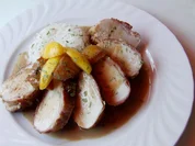 Hähnchenbrust in Cassis-Sektsoße - Rezept