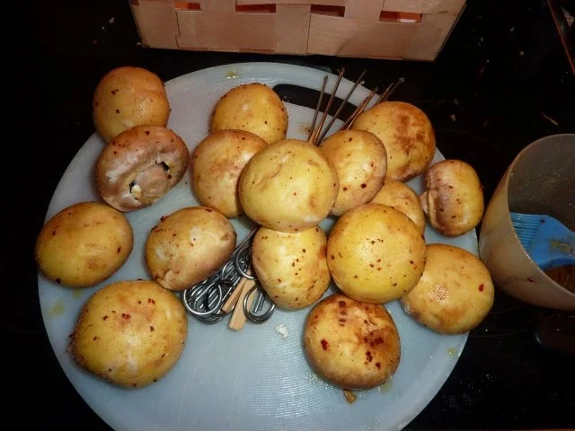 Vegetarisch: Champignonspiesse vom Grill - Rezept - Bild Nr. 3