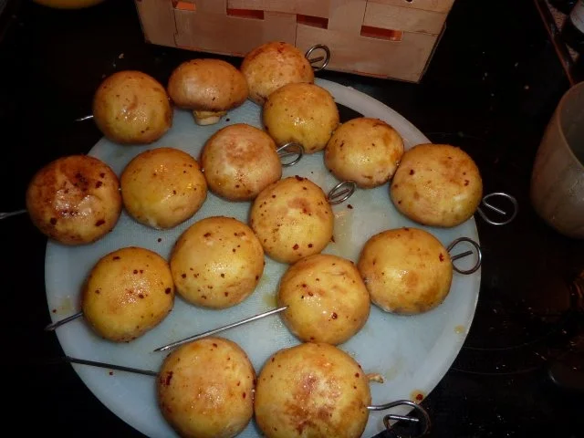 Vegetarisch: Champignonspiesse vom Grill - Rezept - Bild Nr. 4