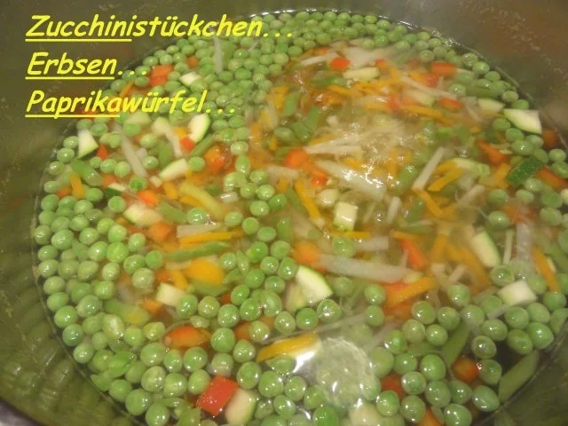 Suppe:     feine SOMMERGEMÜSE - SUPPE - Rezept - Bild Nr. 7