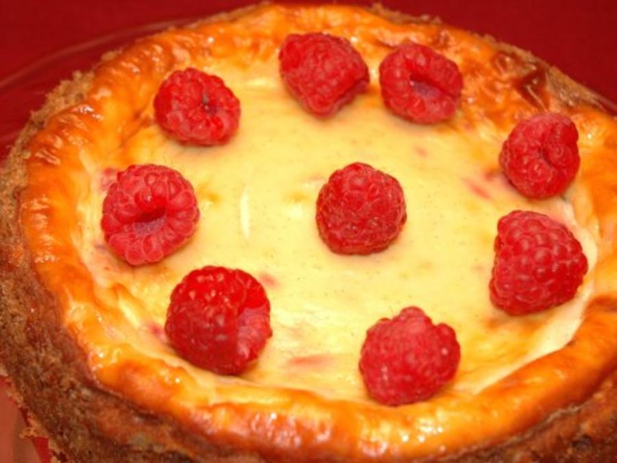Selbst gebackener Himbeer Käsekuchen nach Rezept von Oma Hertha ...